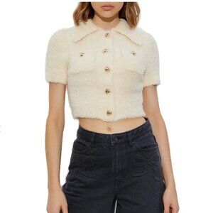 Self-Portrait Knitted Cropped Top Size XS